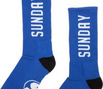 Freizeit Sunday Socken Strength Crew Blau / Weiß 