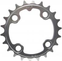 Freizeit MTB Kettenblatt - 3x9/10 grau / Aluminium / 22T