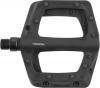Freizeit Voxom MTB Flat Pedale Pe26 schwarz, Kunststoff-Körper, CrMo-Achse, Industrielager