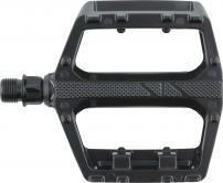 Freizeit Voxom MTB Pedale Pe20 schwarz, Aluminium-Körper, 7mm Boron-Achse, Gleitlager