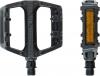Freizeit Voxom MTB Pedale Pe20 schwarz, Aluminium-Körper, 7mm Boron-Achse, Gleitlager