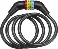 Freizeit Voxom Fahrradschloss Sch4 schwarz, Zahlencode 4-stellig, 10mm x 1200mm
