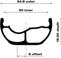 Freizeit Laufrad HTZ i30 hinten / Shimano HG / 29 Zoll/Inch