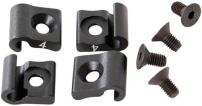Werkstatt & Lagerung KABELHALTER-SET HINTERBAU Q-MTB 09/10 4-F. SCHWARZ