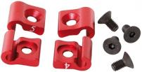 Werkstatt & Lagerung KABELHALTER-SET HINTERBAU Q-MTB 09/10 4-F. ROT
