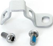 Gabel und Hinterraddämpfer GEGENHALTER F. ROLLENBR. 28" SILBER  RST