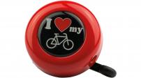 Werkstatt & Lagerung REICH MOTIVGLOCKE 55 MM I LOVE MY BIKE ROT