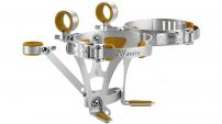 Werkstatt & Lagerung ELITE EROICA DOUBLE ALU FLASCHENHALTER 74MM SILB.