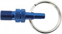 Fahrradzubehör VENTILADAPTER BY.SCHULZ SV/DV AUF AV BLAU