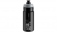 Fahrradzubehör ELITE TRINKFLASCHE JET 550 ML SCHWARZ/GRAU