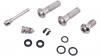 Sram  DISC BRAKE CALIPER HARDWARE KIT - (INCLUDES STAINLESS BODY BOLT, BANJO BOLT, SINGLE PORT BLEED SCREW, PAD PIN) S4 CALIPER - G2 RSC/ULT/LEVEL 4PISTON
