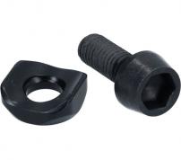 Clamp screw and radius washer