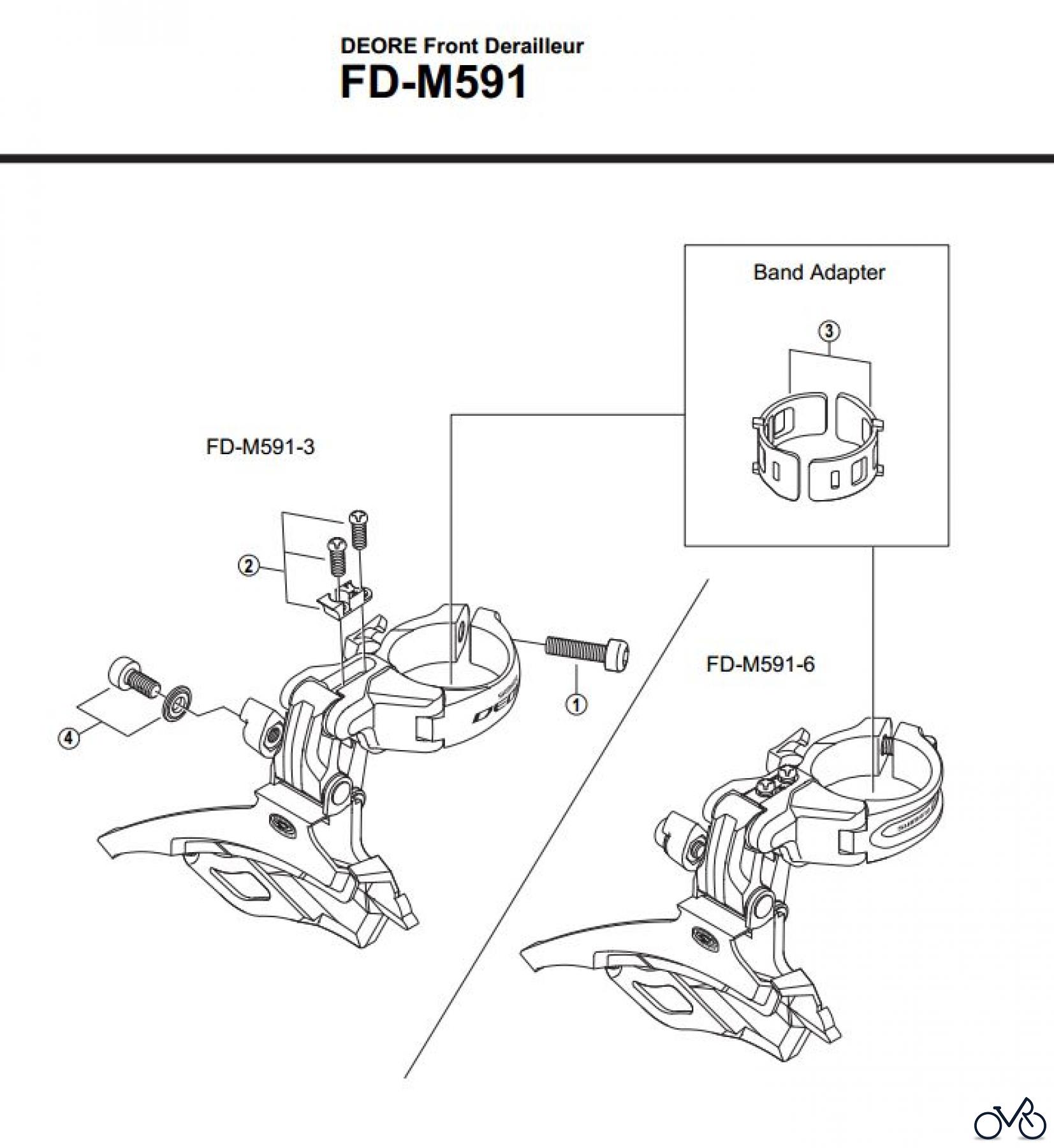  Shimano FD Front Derailleur - Umwerfer FD-M591