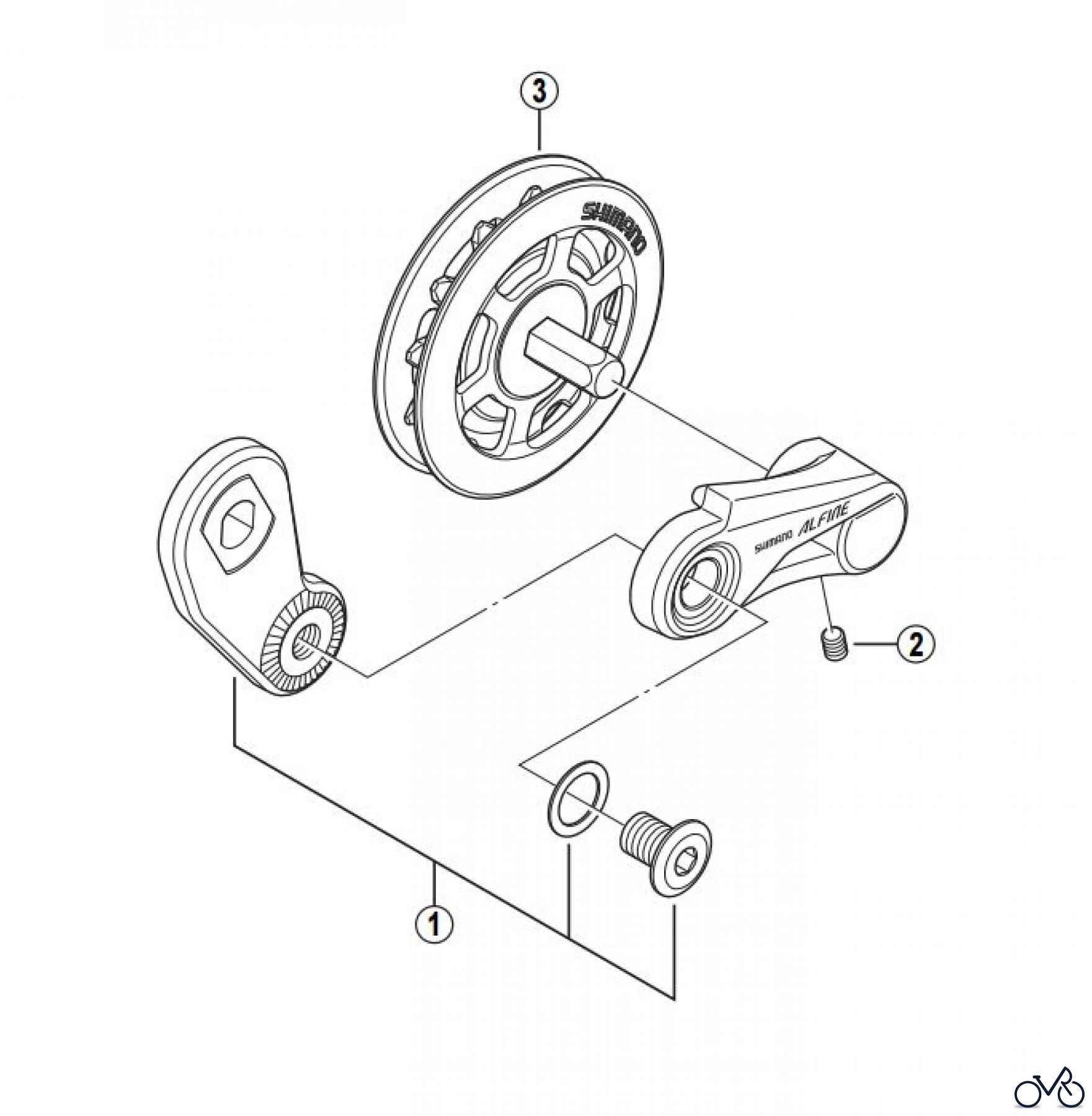  Shimano CT Chain Tensioner - Kettenspanner CT-S510 -2958A ALFINE Chain Tensioner