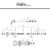 Shimano FH Free Hub - Freilaufnabe Ersatzteile FH-MC18 -1749B
