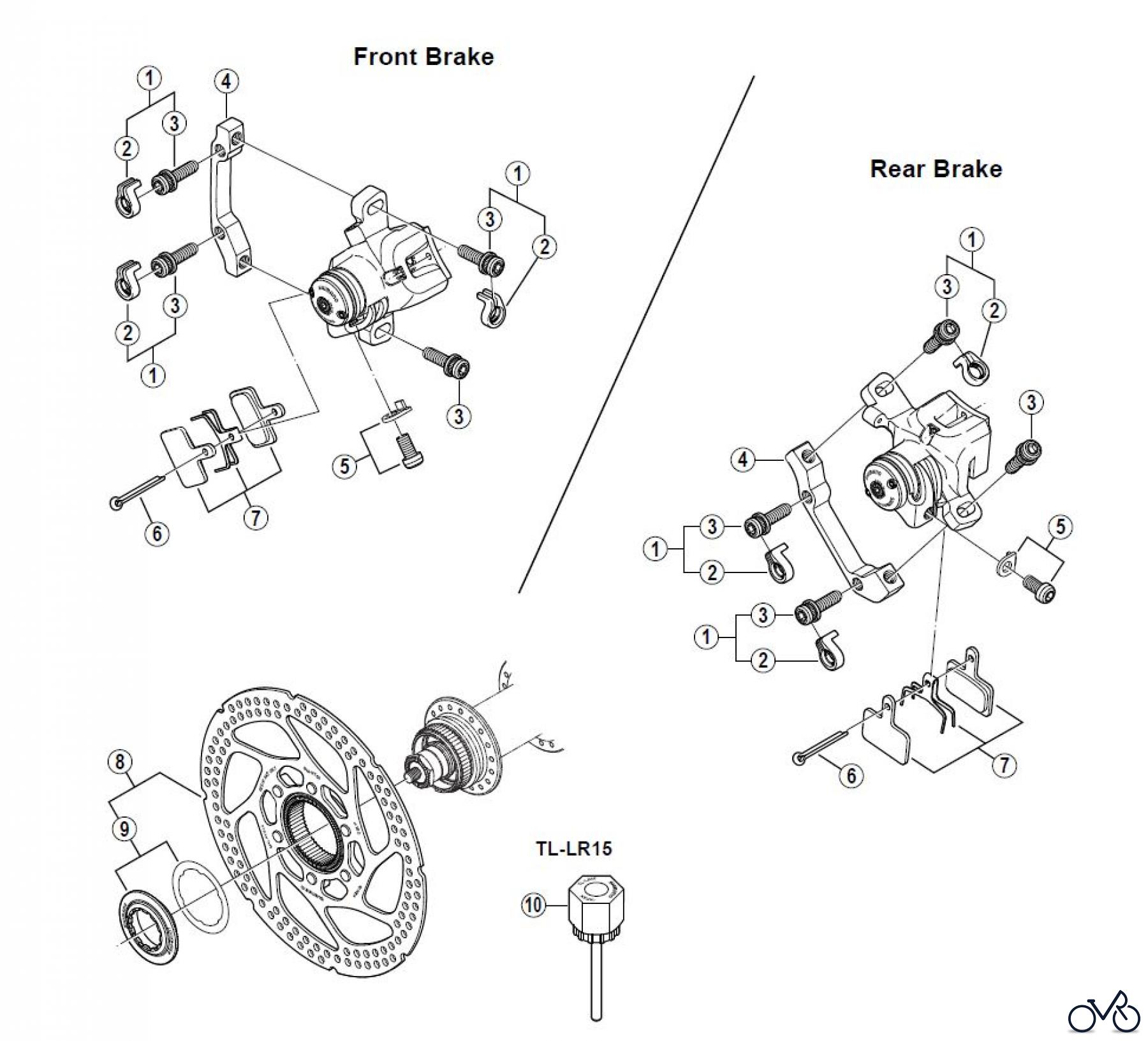 Shimano BR Brake - Bremse BR-M465 -2395A