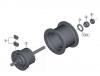 Shimano DH Dynamo Hub - Nabendynamo Ersatzteile DH-C6000-1R-3736 Nexus Hub Dynamo 6V-1.5W / Hub Roller Brake Compatible