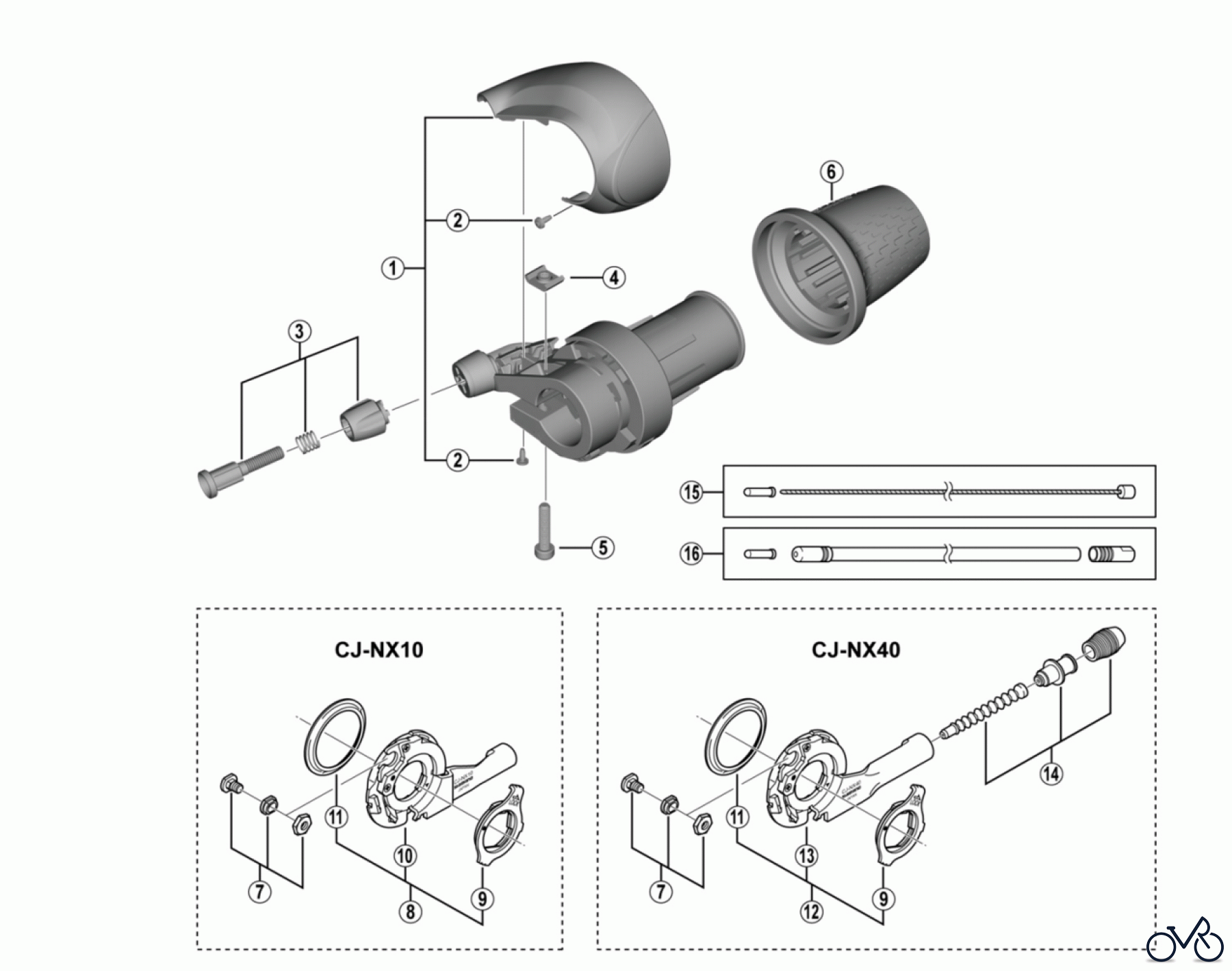Shimano SL Shift Lever - Schalthebel SL-C3000-7 NEXUS REVOSHIFT Shifter