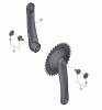 Shimano FC Front Chainwheel - Kurbelsatz, Vorderes Kettenblatt Ersatzteile FC-C6000 Nexus Crankset