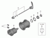 Shimano DH Dynamo Hub - Nabendynamo Ersatzteile DH-UR700-3D Hub Dynamo