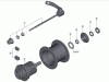 Shimano DH Dynamo Hub - Nabendynamo Ersatzteile DH-T4000-1N  ALIVIO Hub Dynamo