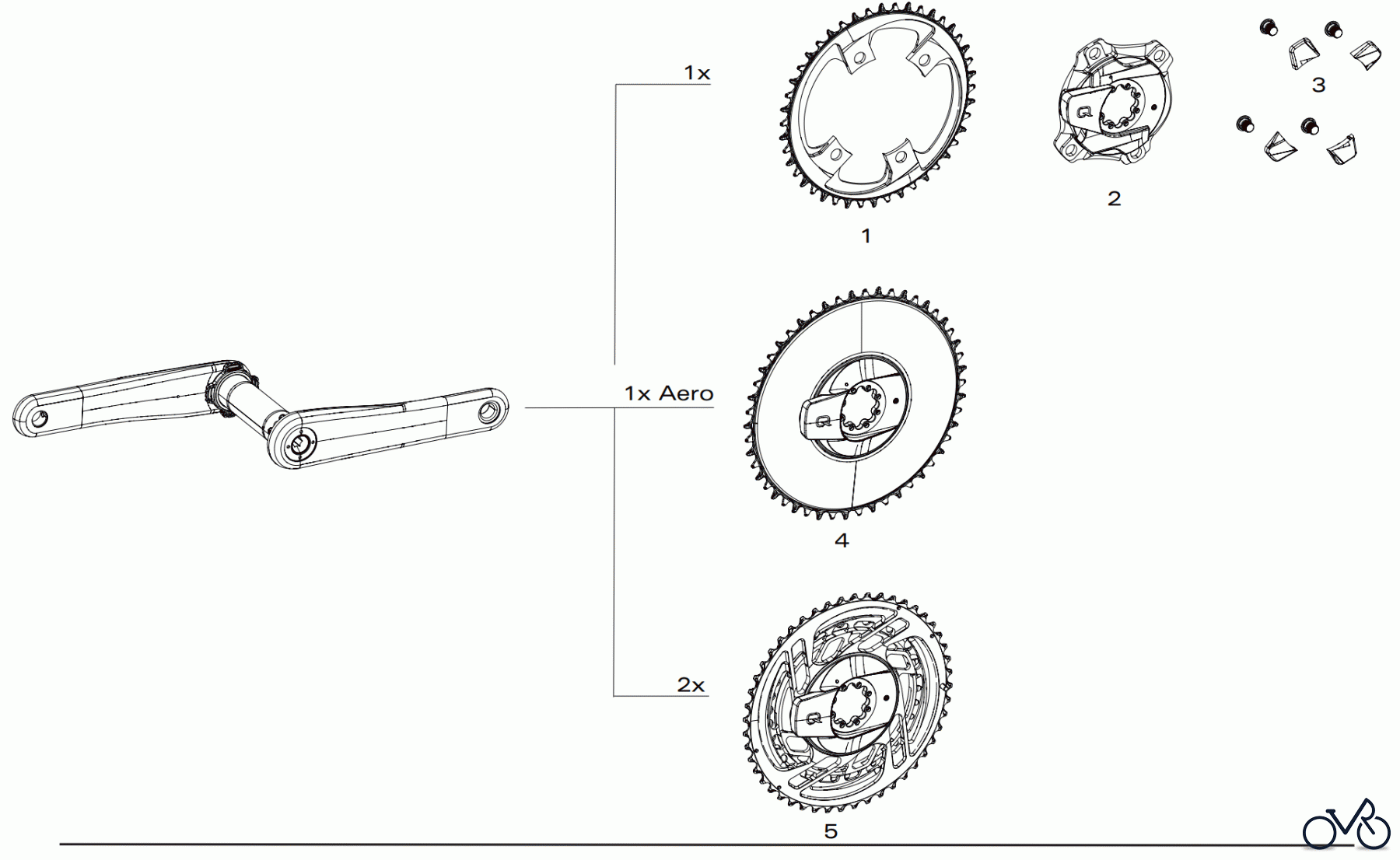  Sram Sram CHAINRINGS RED 1x / 2x POWERMETER AXS
