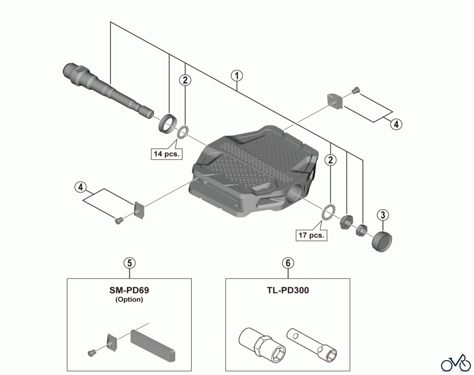  Shimano PD Pedal - Pedale PD-EF205