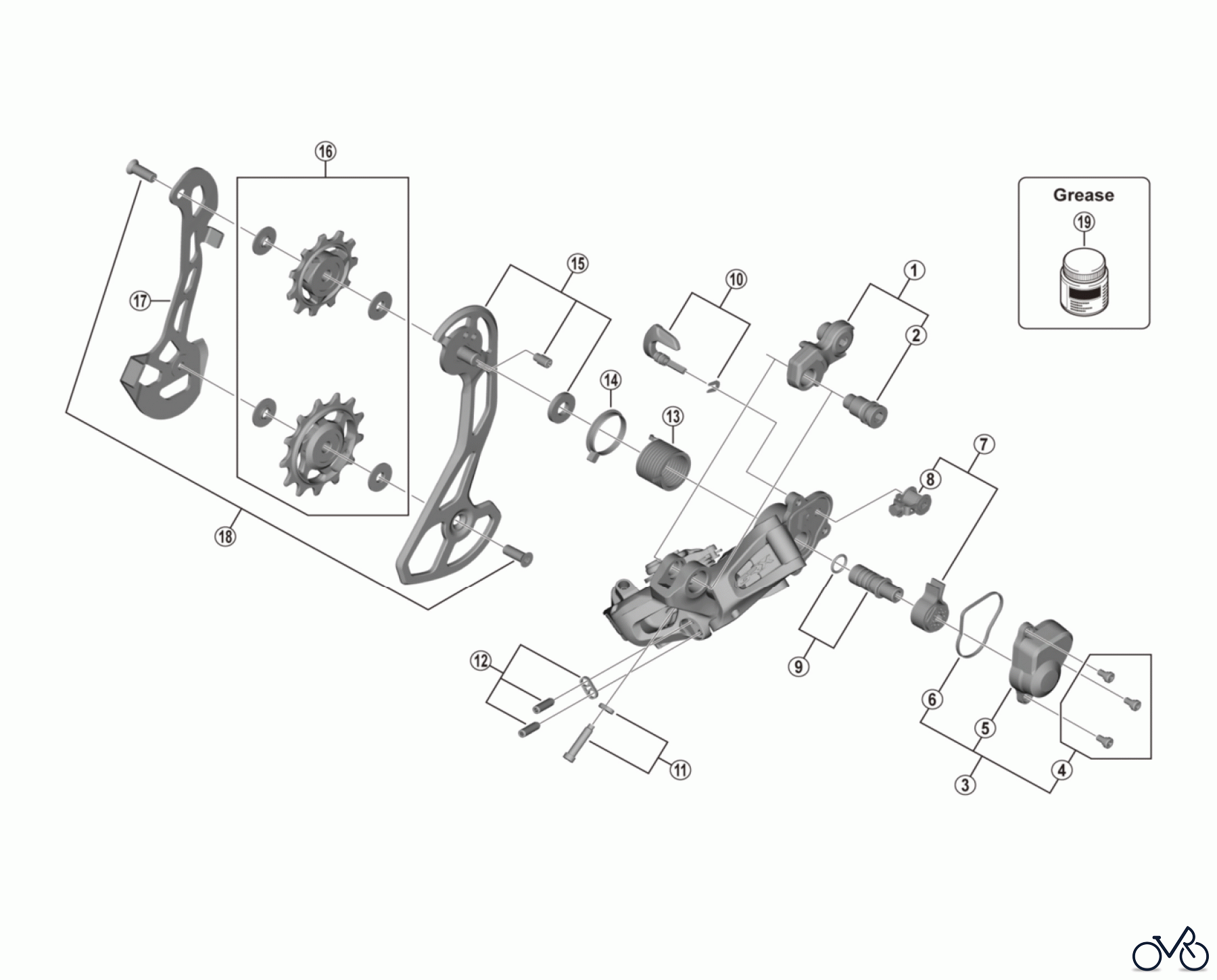 Shimano RD Rear Derailleur - Schaltwerk RD-RX815