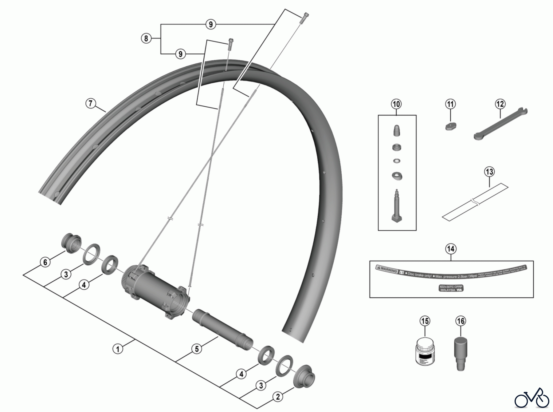 Shimano WH Wheels - Laufräder WH-M9200-TL-F15-B-29 -5122