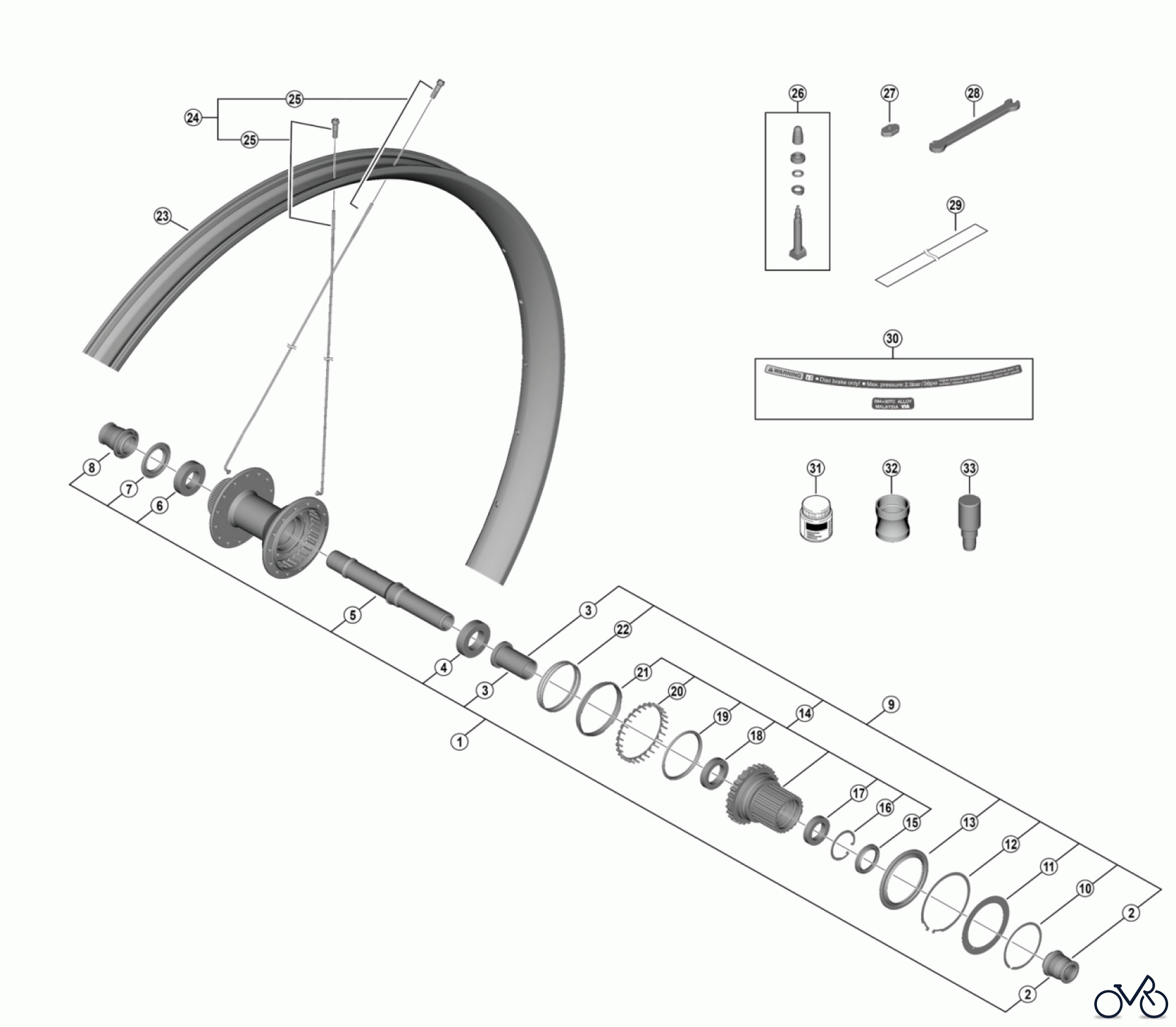 Shimano WH Wheels - Laufräder WH-M8200-TL-R12-B-275 -5136 DEORE XT Rear Wheel