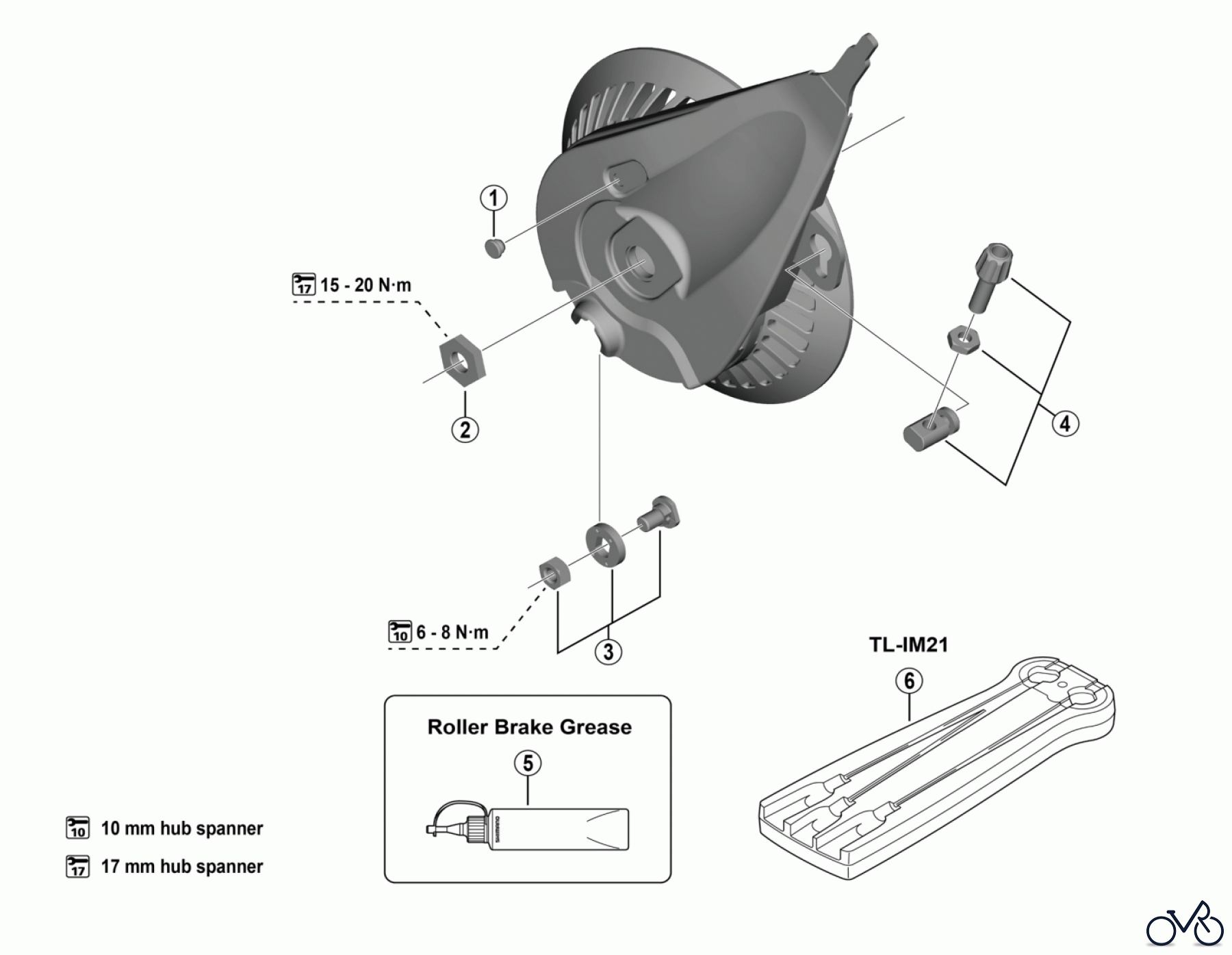 Shimano BR Brake - Bremse BR-C6051-F, BR-C6061-F (-5129) NEXUS Roller Brake