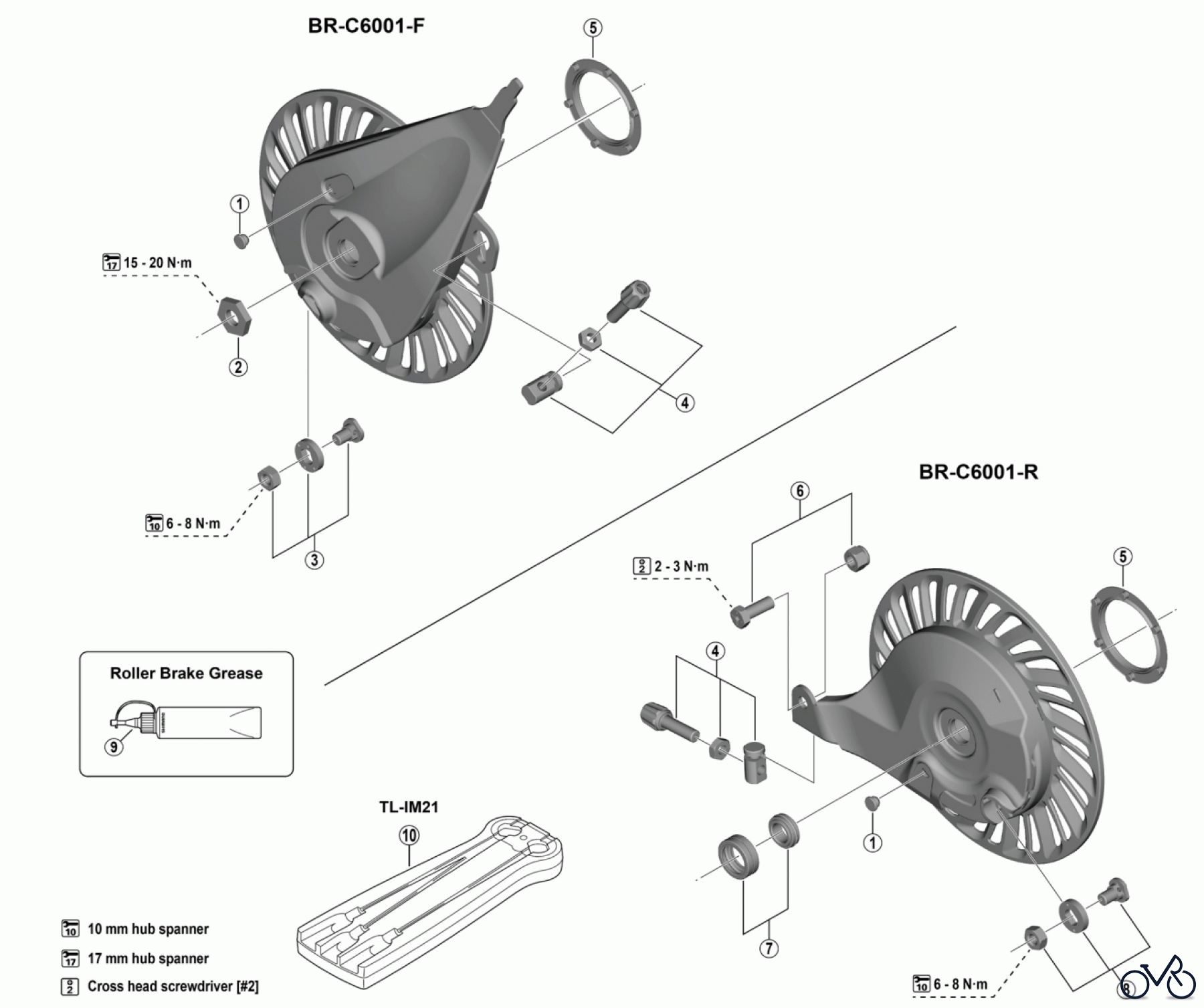 Shimano BR Brake - Bremse BR-C6001 (-5128)  NEXUS Roller Brake