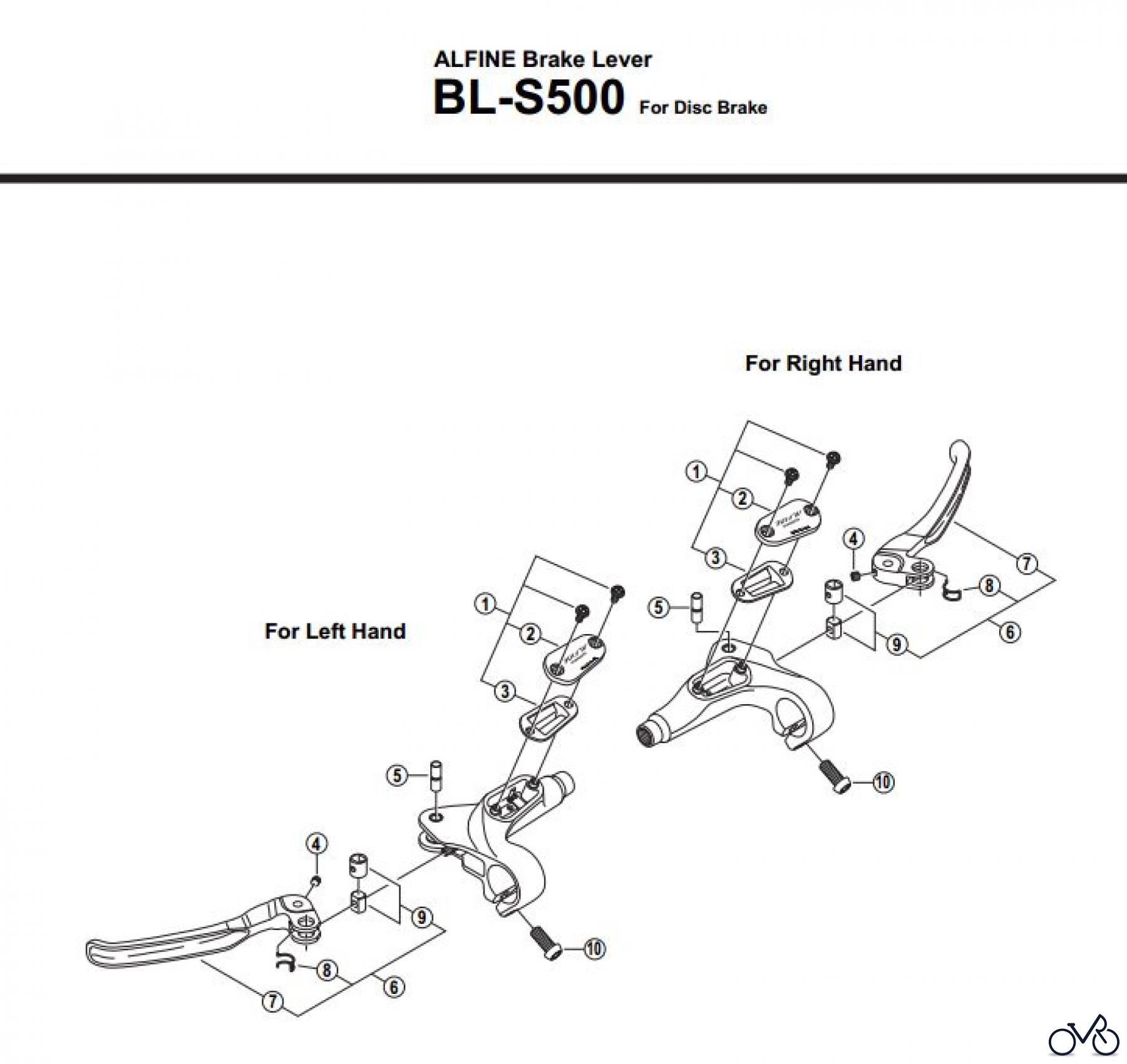 Shimano BL Brake Lever - Bremshebel BL-S500-2632A