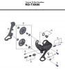 Shimano RD Rear Derailleur - Schaltwerk Ersatzteile RD-TX800-3745