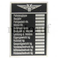 Classic Parts Typenschild