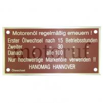 Classic Parts Motorblockschild