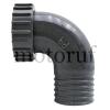 Garten und Forst Wasserinstallation PVC Rohrleitungssysteme Gartengeräte Ersatzteile Gebogener Schlauchanschluss mit Innengewinde