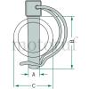 Landtechnik Original GRANIT Sicherungssplinte Rohrklappstecker