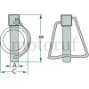 Landtechnik Original GRANIT Sicherungssplinte Rohrklappstecker passend für Fiat