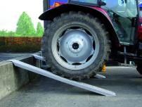 Garten 2x Auffahrrampe Alu gerade 2 m