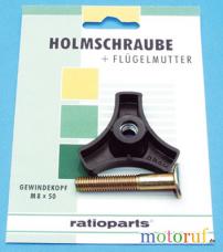 Garten Holmschraube + Flügelmutter M8