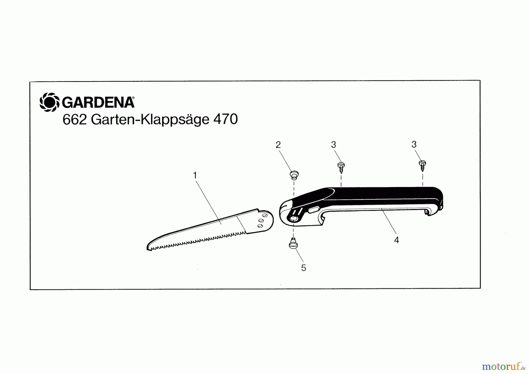 Gardena Handsägen Garten-Klappsäge 340