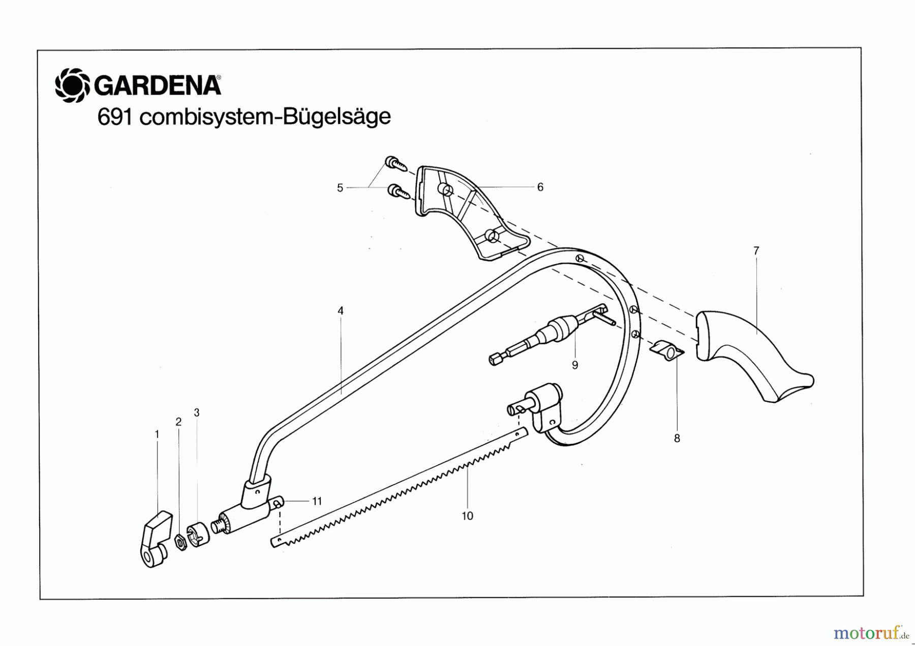 Gardena Handsägen cs-Bügelsäge