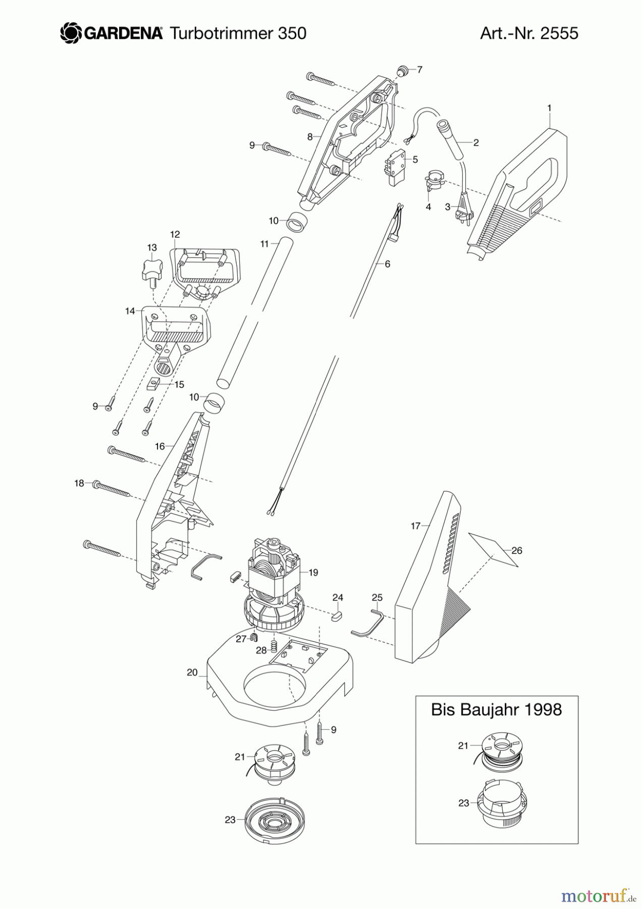 Gardena Trimmer Turbotrimmer 350