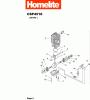 Homelite Benzin CSP4518 Ersatzteile Kurbelwelle, Zylinder