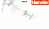 Homelite Benzin F2015 Ersatzteile Auspuff