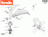 Homelite Benzin F2020 (Baujahr 2004-2010) Ersatzteile Fadenkopf, Welle