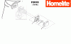 Homelite Benzin F2035 (Baujahr 2005-2010) Ersatzteile Auspuff