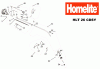 Homelite Benzin HLT26CDSY Ersatzteile Seite 1