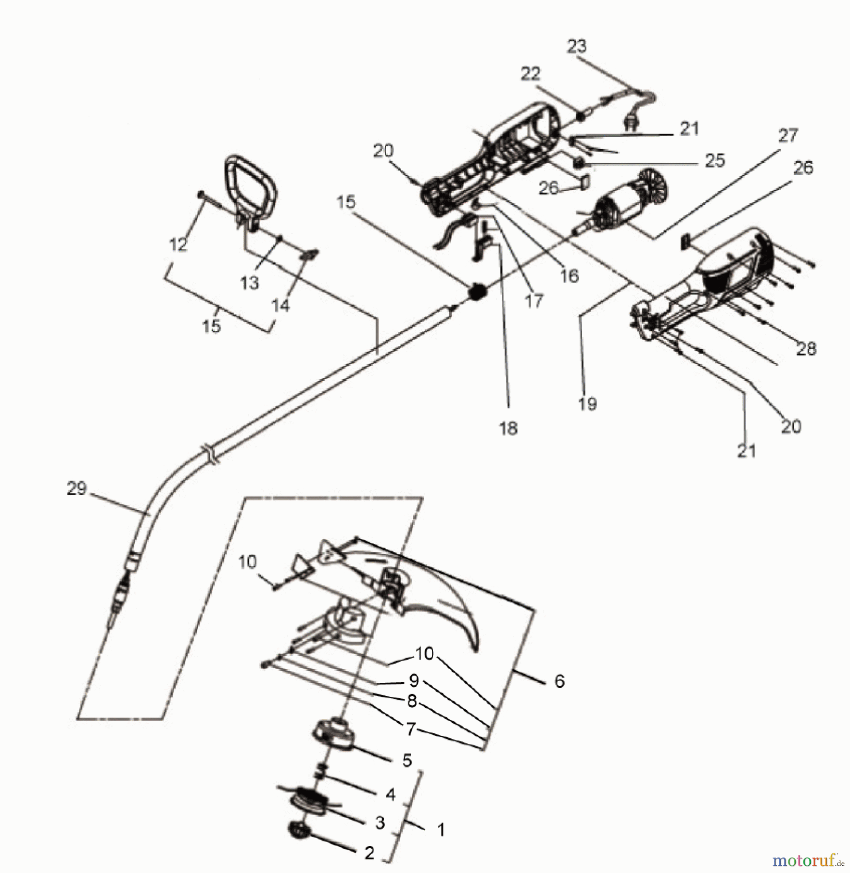  Homelite Trimmer Elektro HLT6038